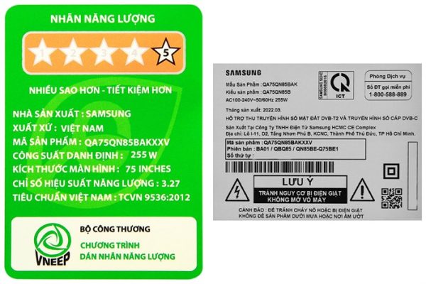 Smart Tivi Neo QLED Samsung AI 4K 75 inch QA75QN85B