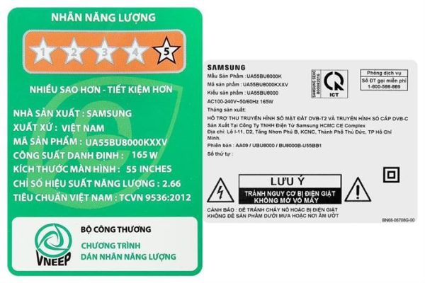 Smart Tivi Crystal UHD Samsung 4K 55 inch UA55BU8000