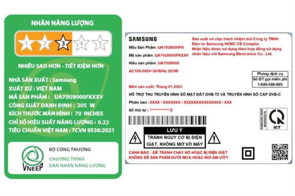 Smart Tivi Crystal UHD Samsung 4K 70 inch UA70U8000F