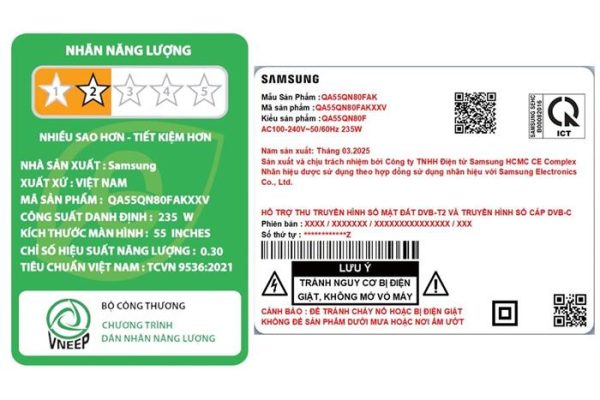 Smart Tivi Neo QLED Samsung AI 4K 55 inch QA55QN80F