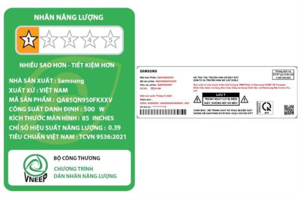 Smart Tivi Neo QLED Samsung AI 8K 85 inch QA85QN950F