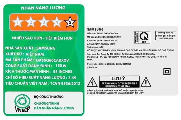 Smart Tivi QLED Samsung 4K 55 inch QA55Q60C