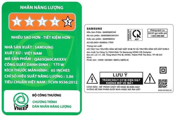 Smart Tivi QLED Samsung 4K 65 inch QA65Q60C