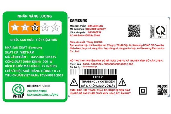 Smart Tivi QLED Samsung AI 4K 55 inch QA55Q8F5