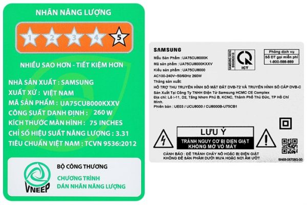 Smart Tivi Crystal UHD Samsung 4K 75 inch UA75CU8000