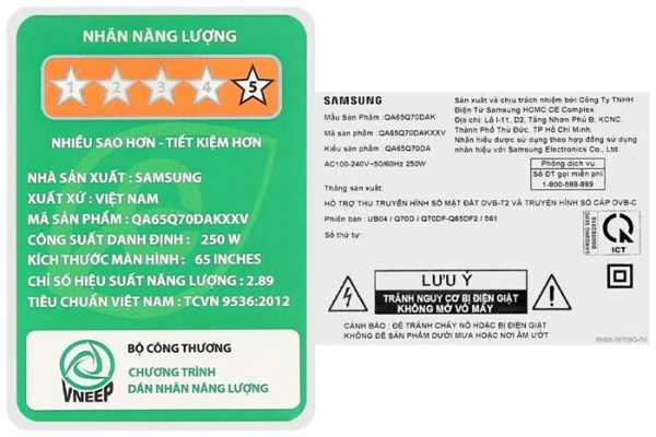 Smart Tivi QLED Samsung AI 4K 65 inch QA65Q70D