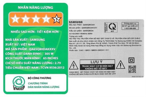 Smart Tivi QLED Samsung AI 4K 65 inch QA65Q80D