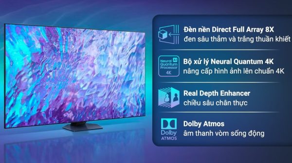 Smart Tivi QLED Samsung AI 4K 85 inch QA85Q80C