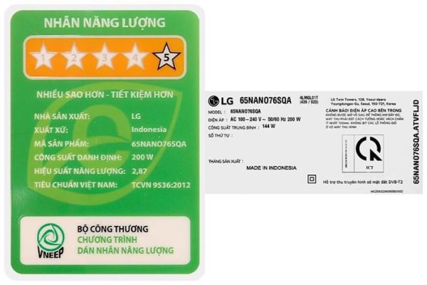 Smart Tivi NanoCell LG AI 4K 65 inch 65NANO76SQA