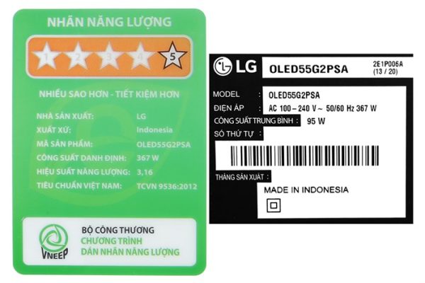 Smart Tivi OLED LG 4K 55 inch 55G2PSA