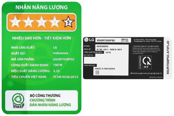 Smart Tivi LG AI 4K 65 inch 65UR7550PSC