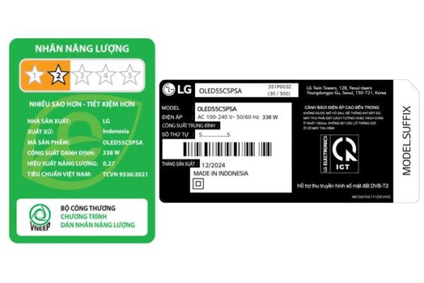 Smart Tivi OLED evo LG AI 4K 55 inch OLED55C5PSA