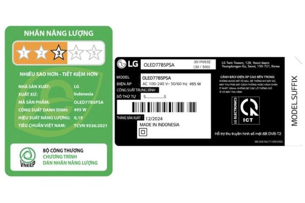 Smart Tivi OLED LG AI 4K 77 inch OLED77B5PSA