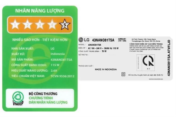 Smart Tivi NanoCell LG AI 4K 43 inch 43NANO81TSA