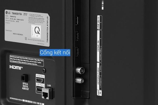 Smart Tivi NanoCell LG AI 4K 75 inch 75NANO81TSA