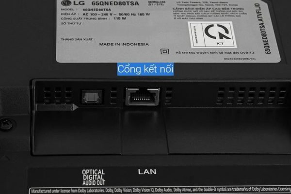 Smart Tivi QNED LG AI 4K 65 inch 65QNED80TSA