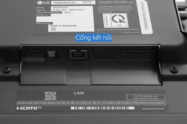 Smart Tivi QNED LG AI 4K 75 inch 75QNED86TSA